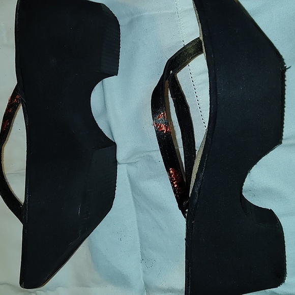 Geisha style platform sandals size 7/ 7 1/2 - Picture 2 of 6